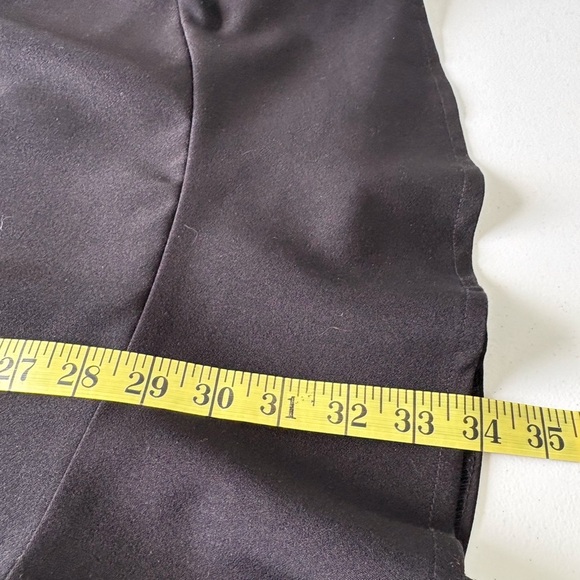 Runway Little Black Dress Size S Faux Leather Shoulders Goth Whimsy - Picture 10 of 10